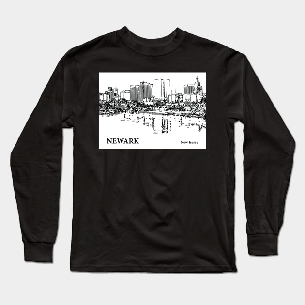 Newark - New Jersey Long Sleeve T-Shirt by Lakeric